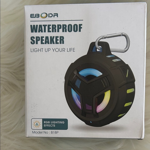 Other - Waterproof Speaker - Black with RGB Lighting